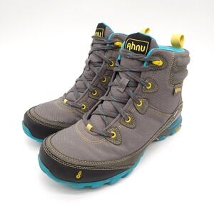 Ahnu Sugarpine (Womens Size 7) Lace Up Waterproof Hiking Ankle Boots Gray Vibram